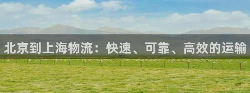 28圈登录：北京到上海物流：快速、可
