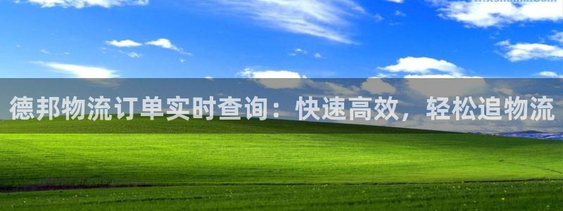 28圈合法吗：德邦物流订单实时查询：
