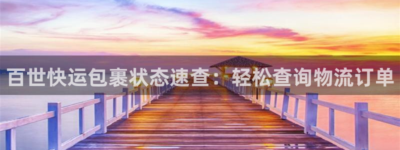 28圈注册账号：百世快运包裹状态速查