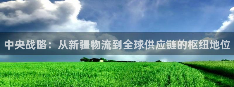 28圈官网注册：中央战略：从新疆物流
